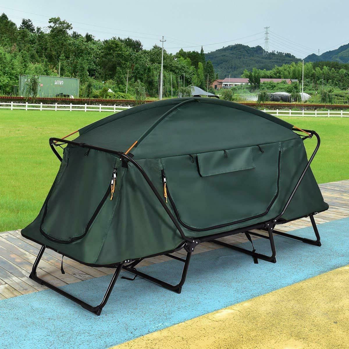 Tangkula Tent Cot Folding Waterproof 1 Person Hiking